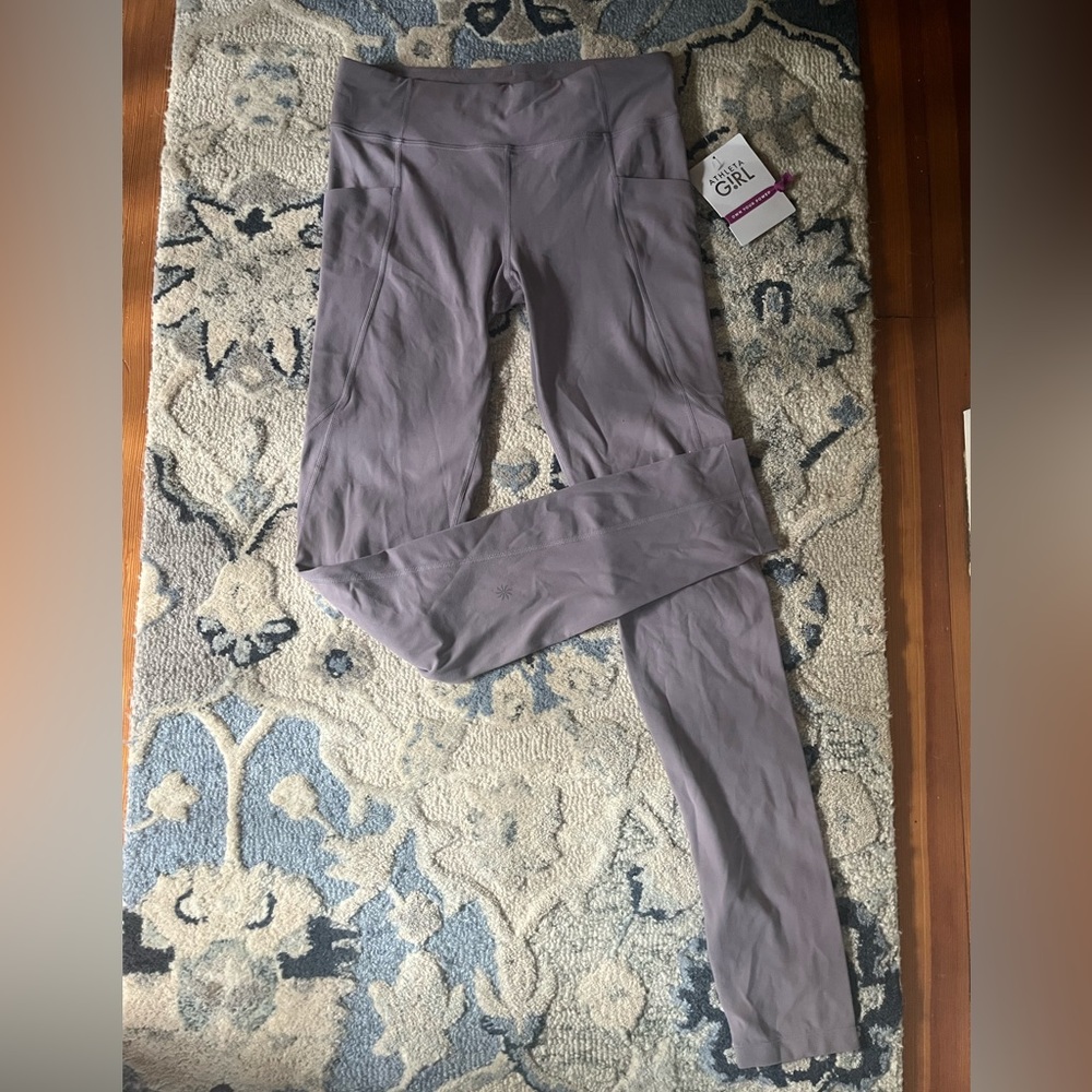 athleta girl lilac/purple leggings. sz girls 16